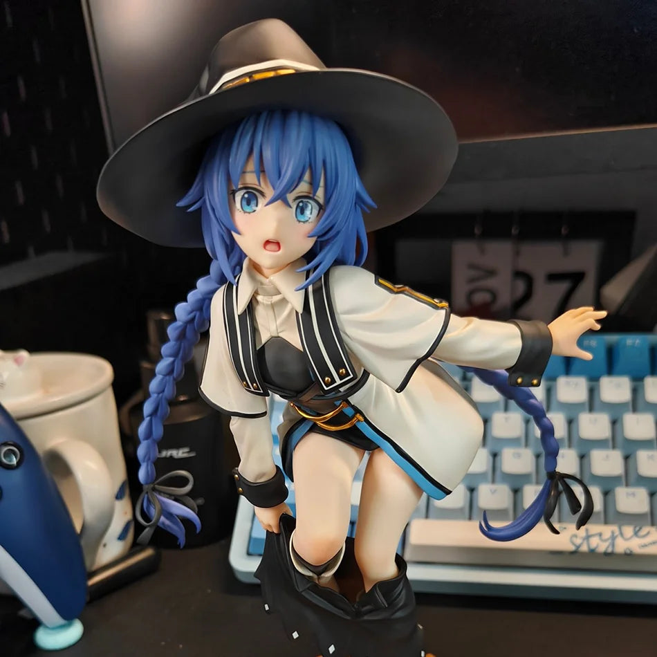 New 25cm Magician Roxy Migurdia Action Figure Mushoku Tensei：Jobless Reincarnation Anime Figure PVC Adult Collection Model Doll
