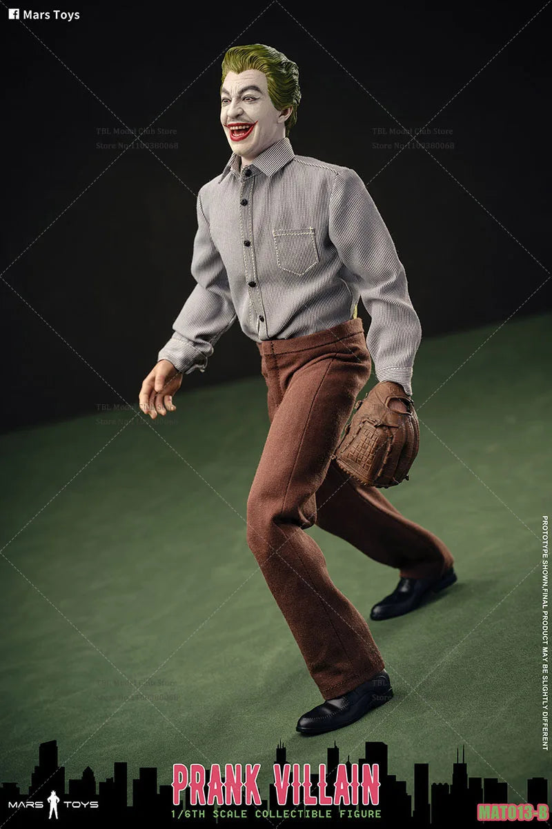 In Stock Mars Toys MAT013 1/6 Scale Prank Villain Pink Clown 1966 Full Set 12'' Male Solider  Action Figure Model Toys