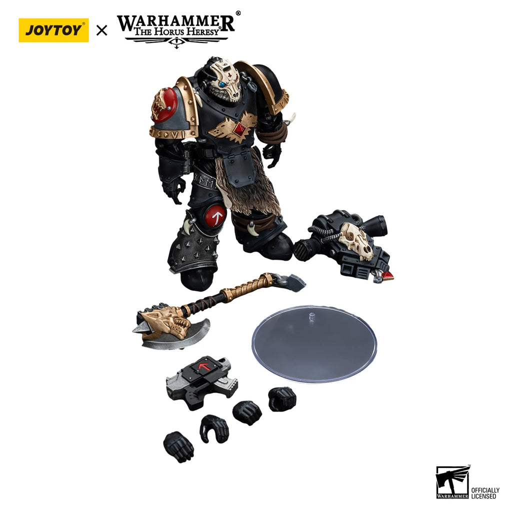 Joy Toy Warhammer 40K Space Wolves Geigor Fell-Hand Action Figure 1/18 12cm Collectible Children Toys Warhammer Birthday Gift