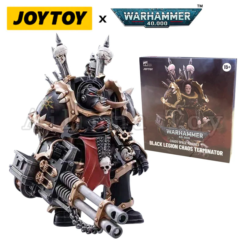 JOYTOY 1/18 Action Figure (6PCS/SET) 40K Chaos Warband Anime Collection Military Model