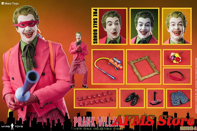 Mars Toys 1/6 MAT013 Collectible Figure Clown Prank Villain Classic Dolls Full Set 12'' Men Soldier Action Figure Body