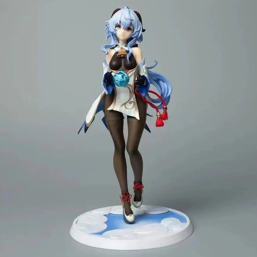Anime Figuren GanYu Figuren Blaue Haarpuppe PVC Modell Süßes Mädchen Actionfigur Sammlung Dekoration Spielzeug für Kinder Geschenk