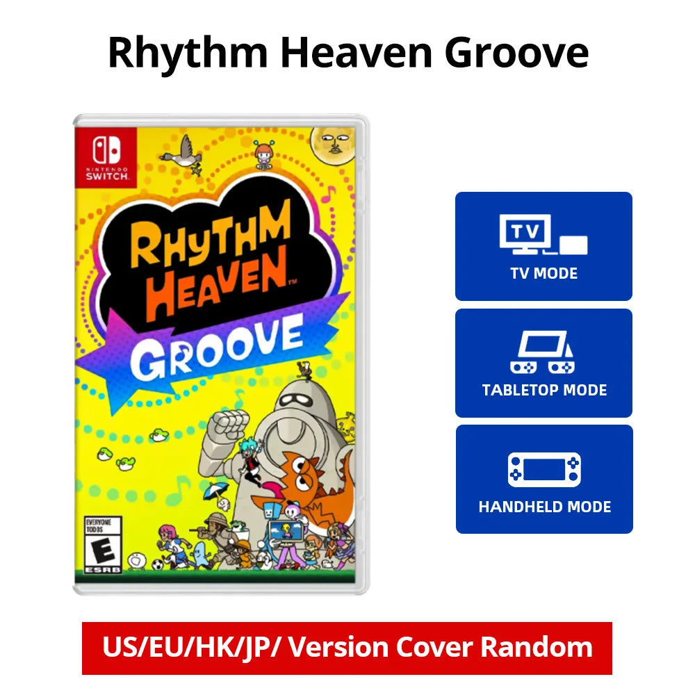 Rhythm Heaven  Groove- Nintendo Switch Game Card Games Cartridge Physical Card support TV Tabletop Handheld Modes