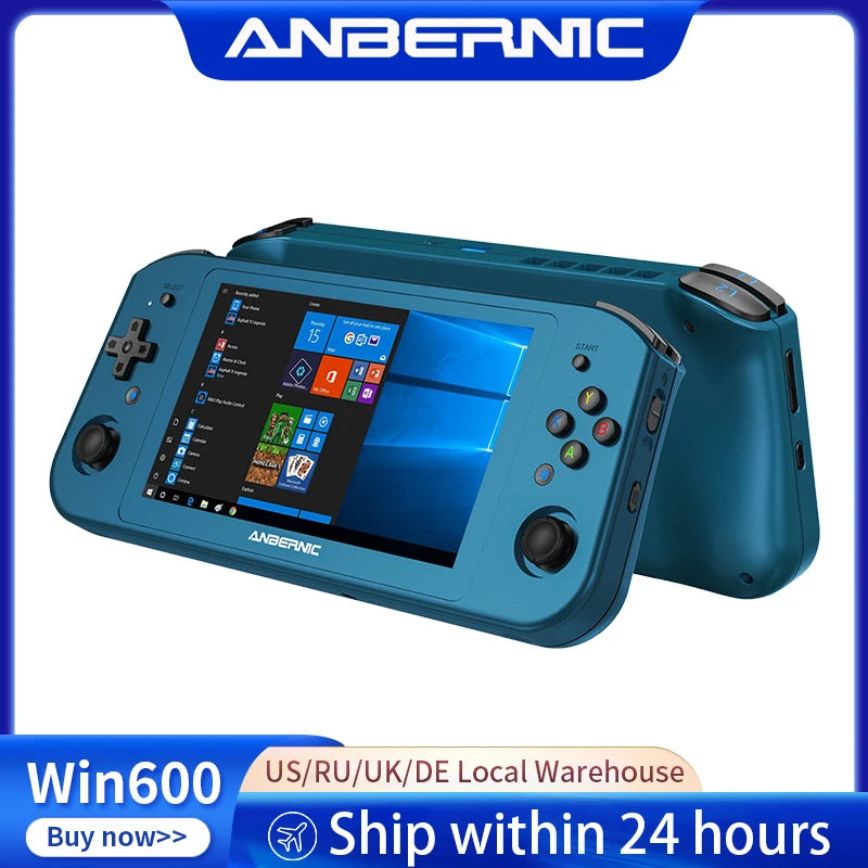 ANBERNIC Win600 PC Games Handheld AMD 3020e/3050e 5.94 Inch IPS Screen Office Video Game Console Windows 10 WiFi5  Pocket Laptop