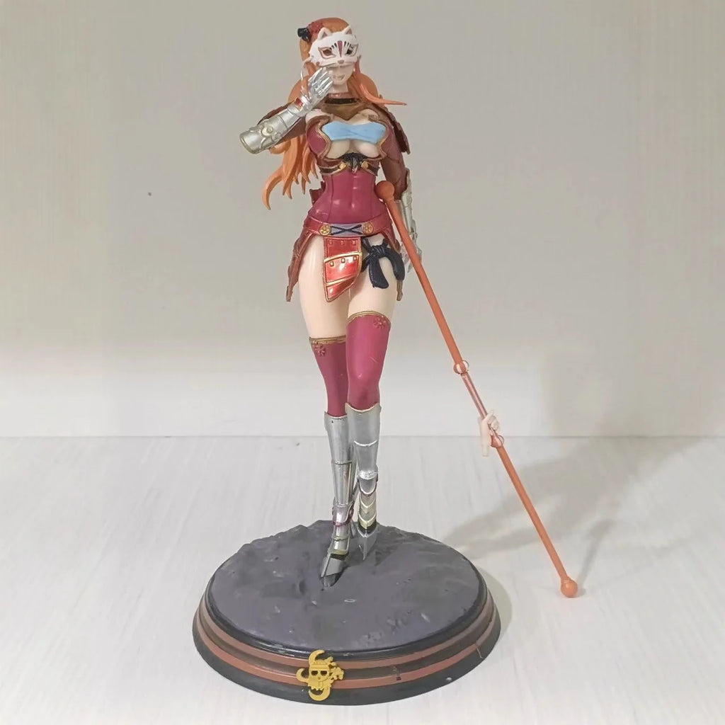 23cm Anime One Piece Handheld Armor Steel Nami Luffy Classic Scene Statue Doll Model Desktop Ornament Toy Pvc Gift
