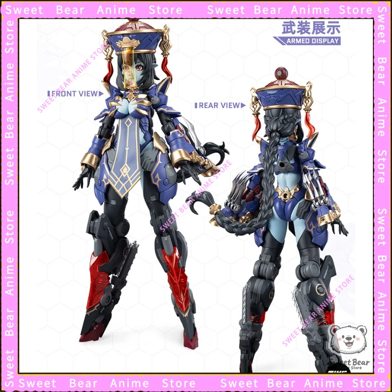 In Stock HEMOXIAN REVERBERATION OF MEDTA Jiulian js009 Zombie Mecha Girl Model Kit Action Figure Anime Model Trendy Toy