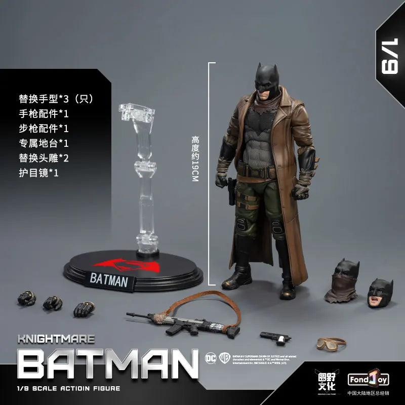 FondJoy Batman Figure Set, Metal Accessories for Enhanced Texture, Poseable Classic Battle Stances, Multiple Armor Versions