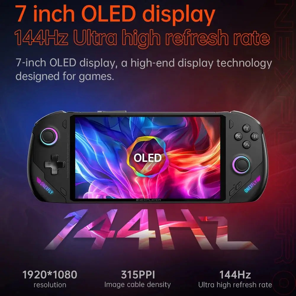Latest Onexplayer ONEXFLY F1 PRO AMD 8840U AI 9 HX370 7 Inch Wins Gaming Console Handheld Console Notebook Laptop Portable