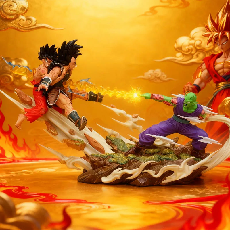 Dragon Ball Anime Figure Piccolo VS Son Goku Bardock Figurine Makankosappo Statue Desk Decoration Collection Birthday Gifts Kids