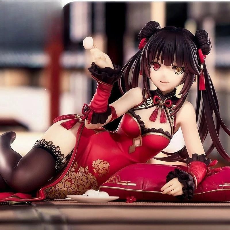 Figure  APEX DATE A LIVE The Return of Elves Tokisaki Kurumi Chinese New Year Qipao Trendy Play Bandai Banpresto Anime Model Toy