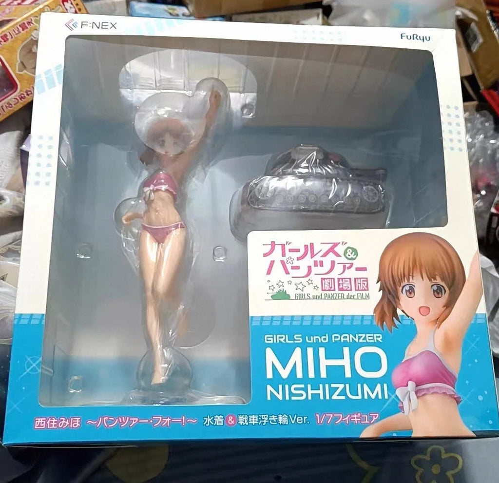 Original Brand New ‌F:NEX Miho Nishizumi Swimsuit with Float Ver. Girls und Panzer The Movie Action Figure Model Collectible