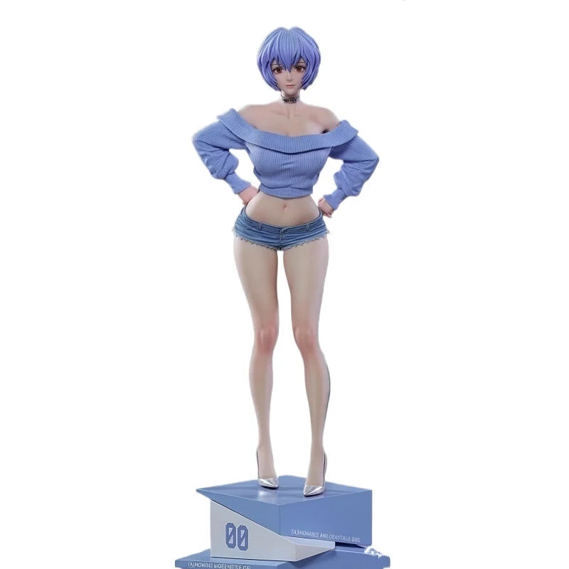 【presale】new Summer Limited Anime Schoolgirl Rei Ayanami 30CM Scale Detailed Statue Iconic Anime Character GK toys gift