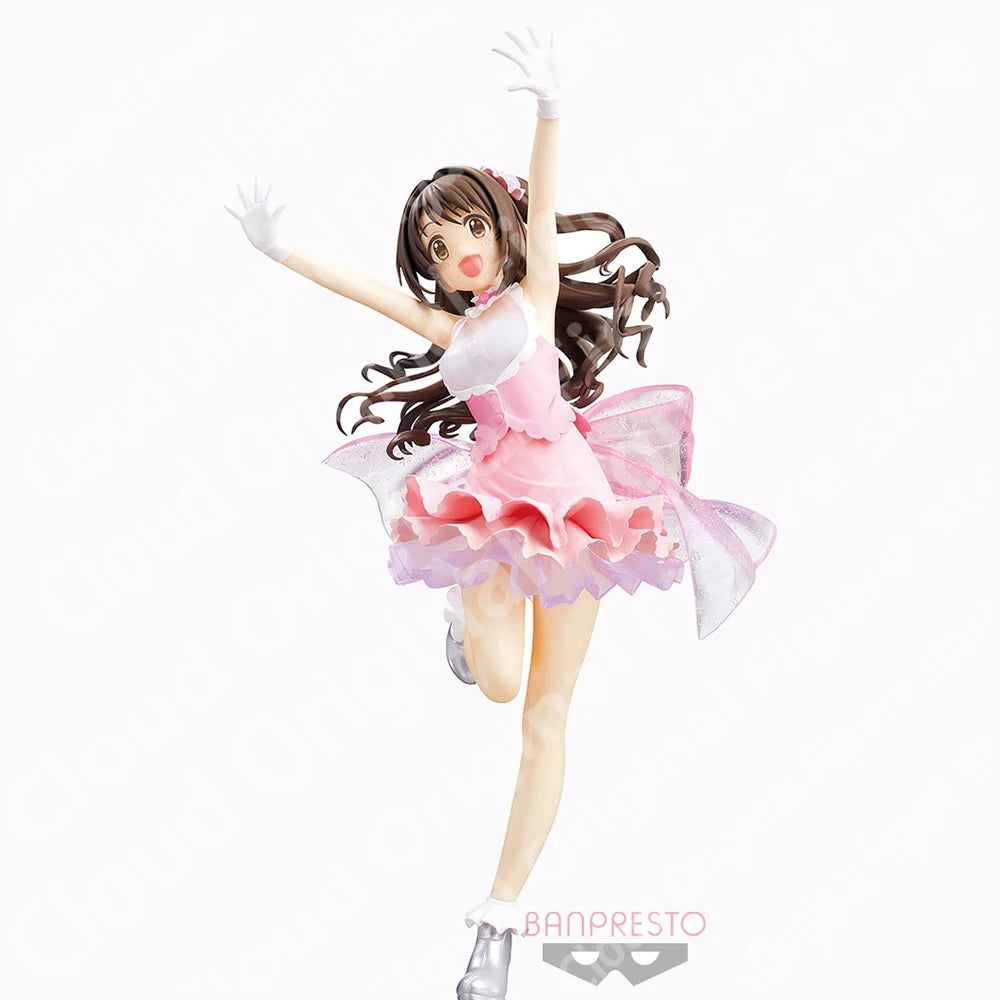 In Stock Original Banpresto THE IDOLMASTER Shimamura Uzuki Stage Bye Stage PVC 22cm Action Figure Model Toys Hobby