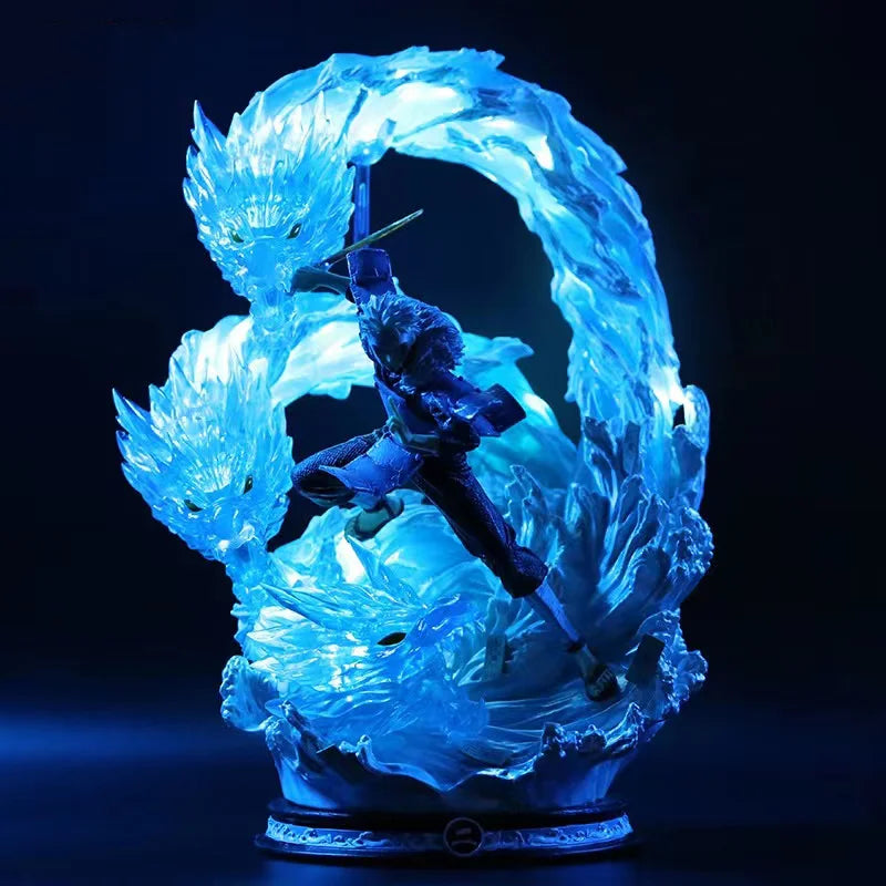 48cm Naruto Tobirama Senju Water Dragon Jutsu Scene GK Statue Large CS Style Anime Model Epic Collectible Diorama for Display