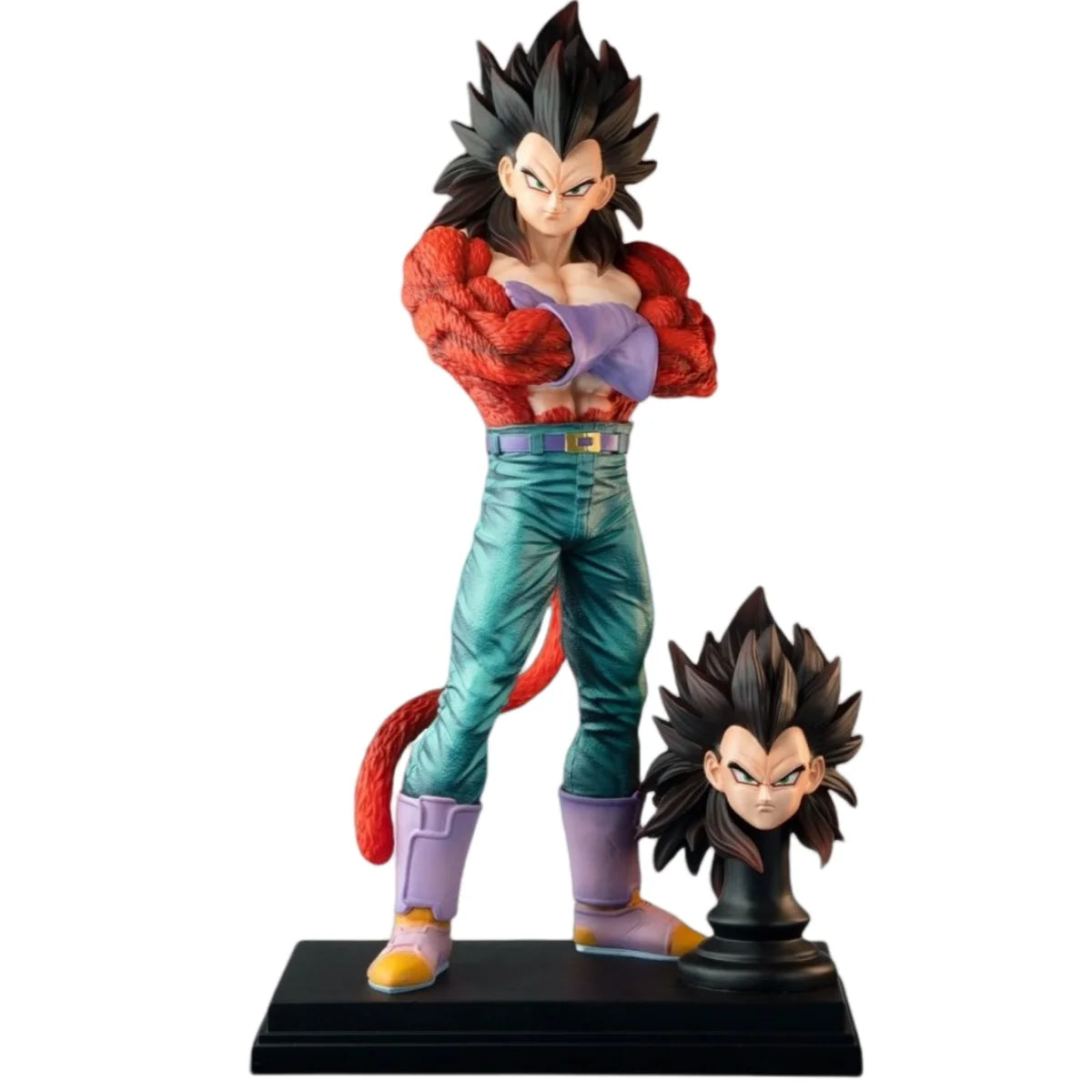 32cm JT Statue Dragon Ball Super Saiyan 4 Vegeta Goku Anime Figure Brother Model Collection Custom Desktop Toy Gift In Stock