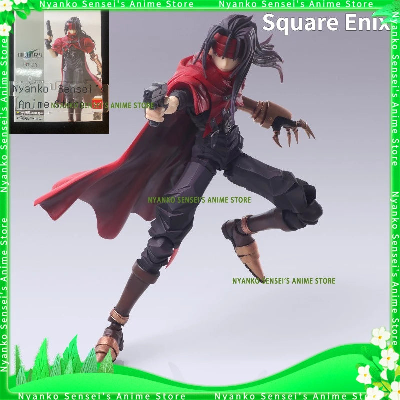 In Stock Square Enix Final Fantasy VII BRING ARTS Vincent Valentine Action Figure Anime Model Trendy Toy Desktop Collectibles