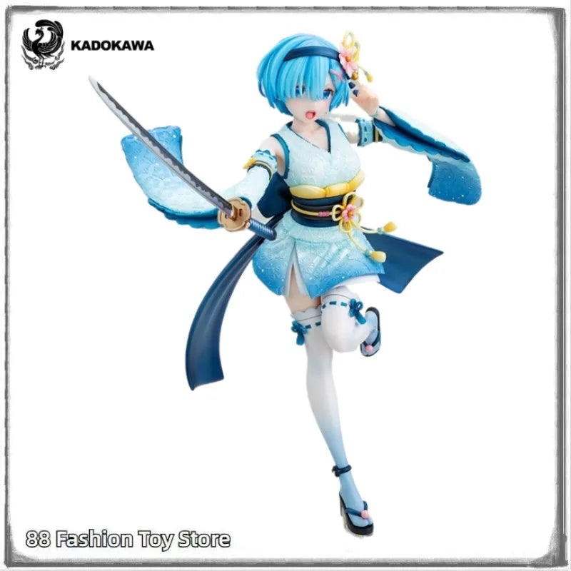In Stock Original KADOKAWA KDcolle Re: ZERO - Starting Life in Another World REM Battle Costume Anime Figure Toy
