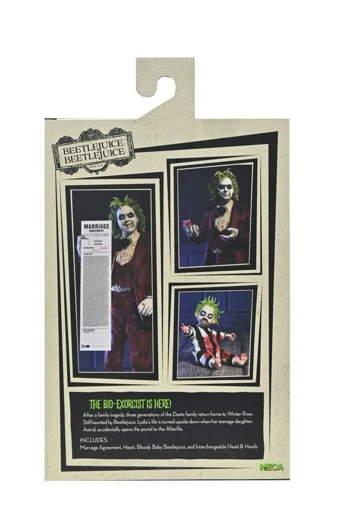 NECA 57305 Toys Beetlejuice Beetlejuice Action Figure Ultimate "Red Tuxedo" Beetlejuice 18 cm Collection Original Doll Gift