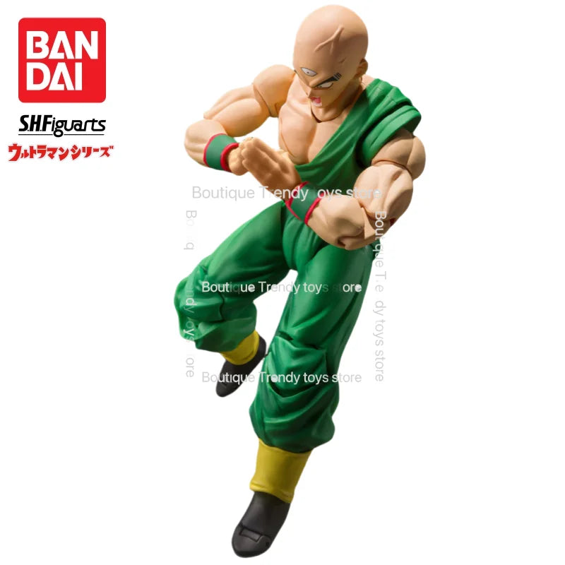 In Stock Bandai S H Figuarts Original Dragon Ball Tien Shinhan Chaoz Doll Brand New Boxed Action Figure Anime Characters Model