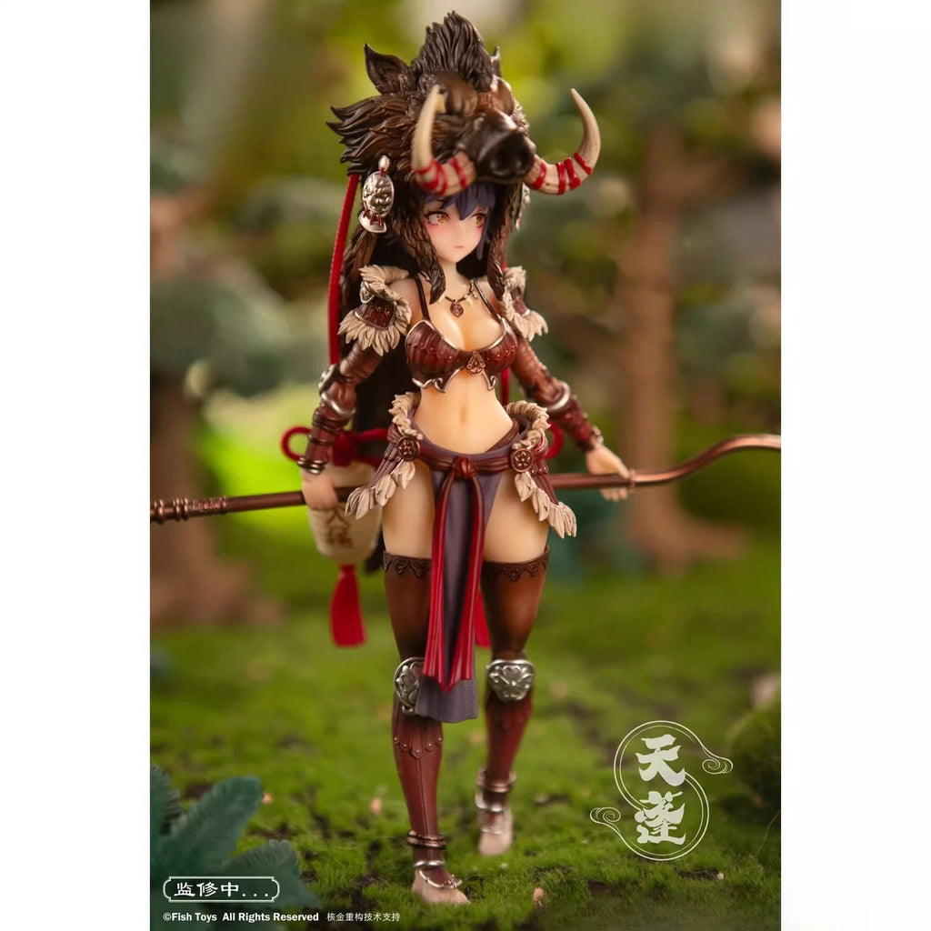 【In Stock】 Fish Toys 1/9 Scale Mobile Suit Girl Journey To The West Of Bliss Tianpeng Weapon Full Set 22cm Action Figures Model