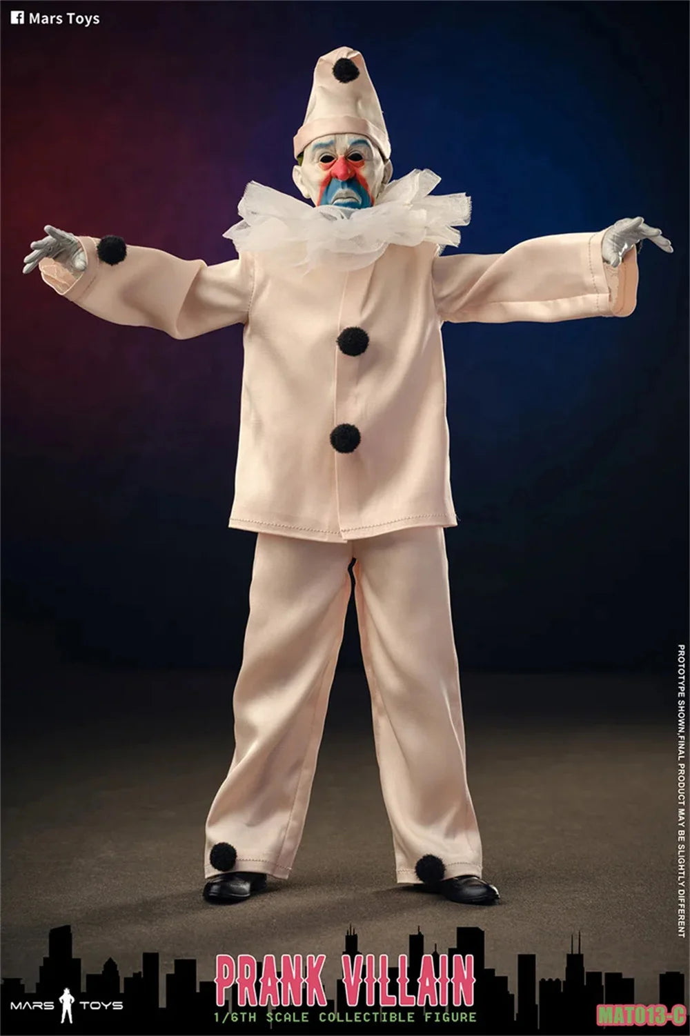 In Stock Mars Toys MAT013 1/6 Scale Prank Villain Pink Clown 1966 Male Solider Full Set for 12'' Action Figure Model Toys