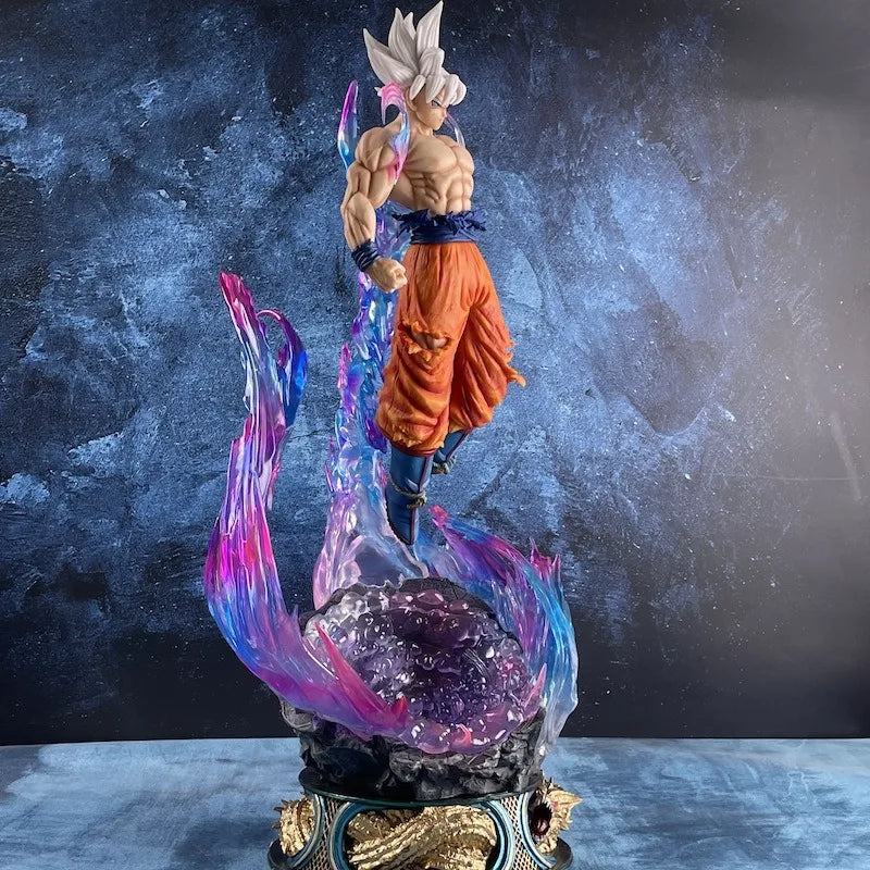 Dragon Ball Anime-Figur 25 cm Son Goku Ultra Instinct Super Saiyan Figur Statue PVC Statue Modell Ornament Sammlerstück Spielzeug Geschenk