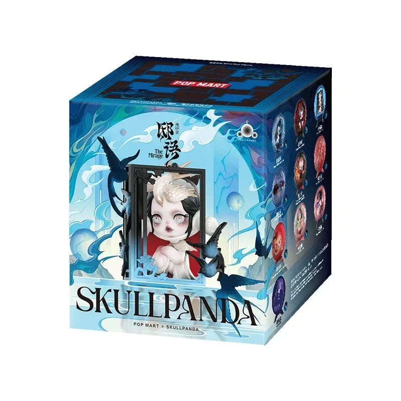 POP MART SKULLPANDA Серията Mirage Blind Box Toys Kawaii Anime Фигурка Изненада Мистериозна Кутия Кукли Момичета Подарък
