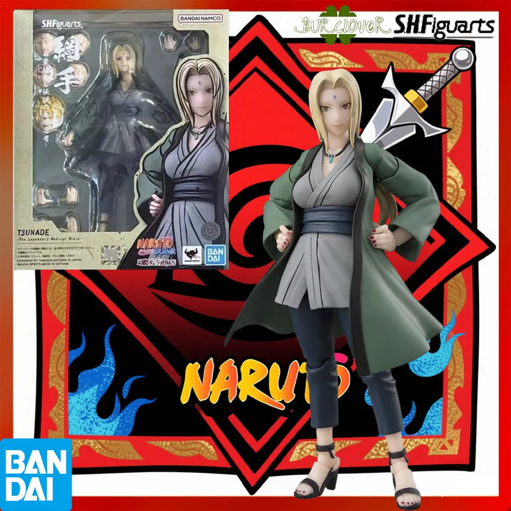 100% Authentic Bandai S.H.Figuarts Series Jiraiya, Tsunade, Orochimaru – Legendary Sannin Articulated Figure Toys