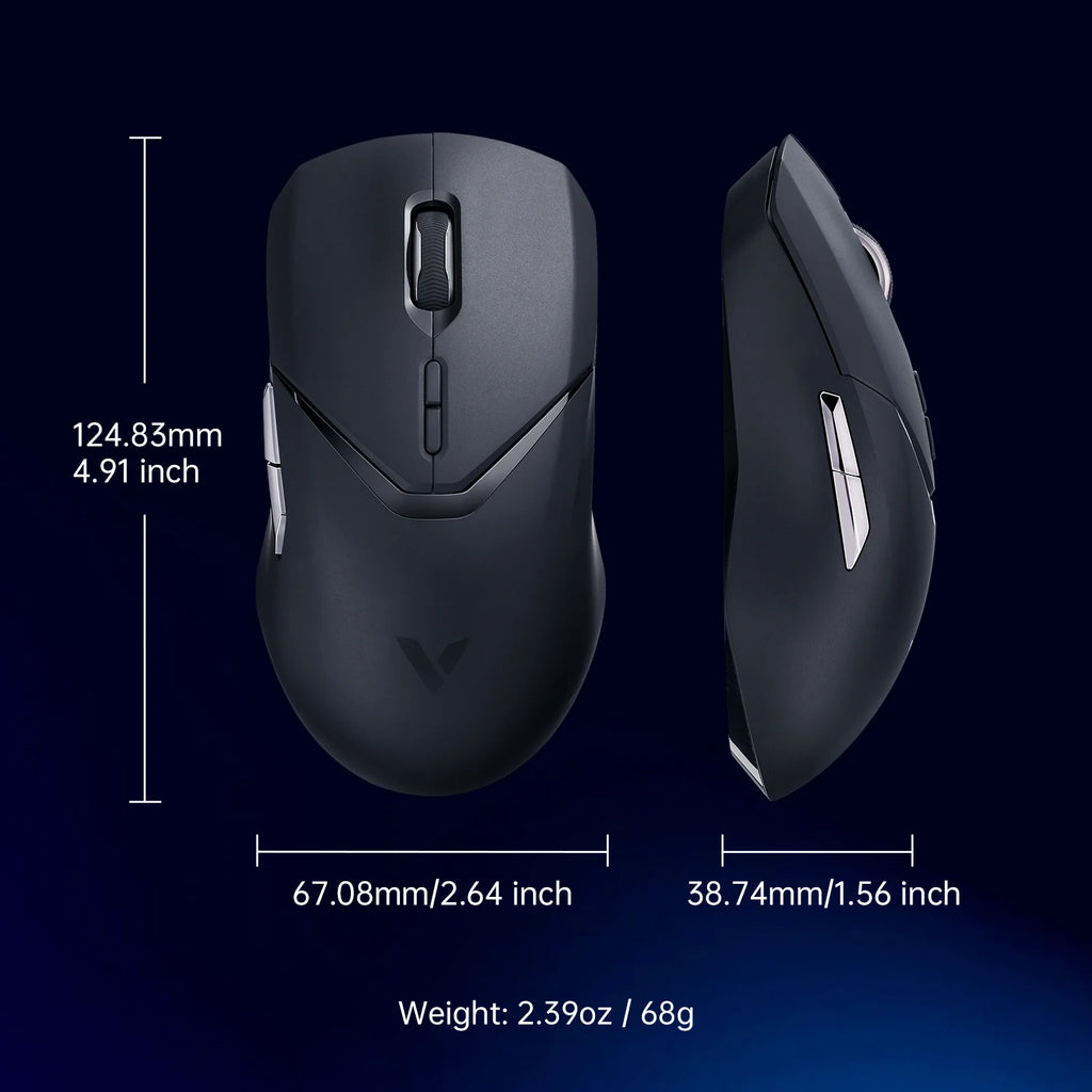 Безжична геймърска мишка Rapoo VT9PRO PAW3398, 26000DPI, 68g, лека, кабелна, безжична мишка, 160H, супер дълъг живот на батерията