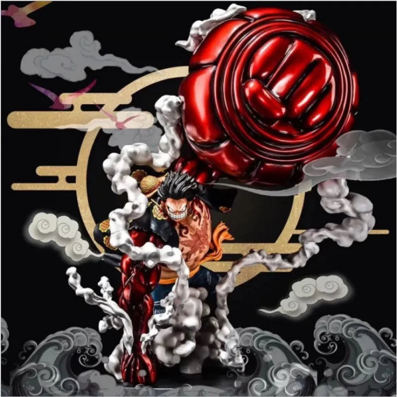 21CM New One Piece Gear Fourth Figure Snake Man Luffy Monkey D Luffy Figurine Gear 4 Statue Collection Toys Gift