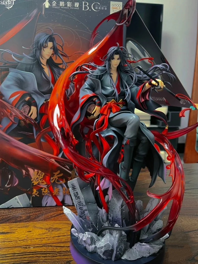 Genuine Mo Dao Zu Shi Anime Action Figure Wei Wuxian Yi Ling Lao Zu Ver Large Figurine Collection Pvc Model Collection Gift