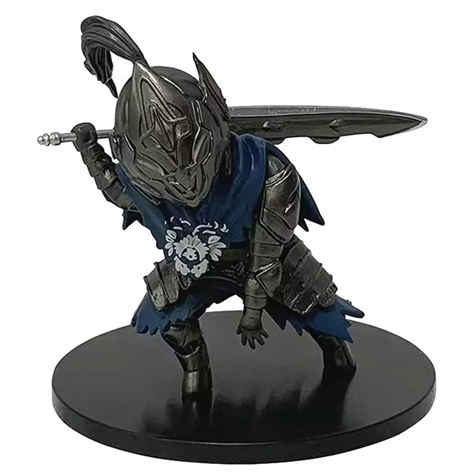 4pcs Q version Dark Souls Figure Set Fire Keeper Artorias Solaire Onion Knight Chibi Action Figure Collection Model Toys