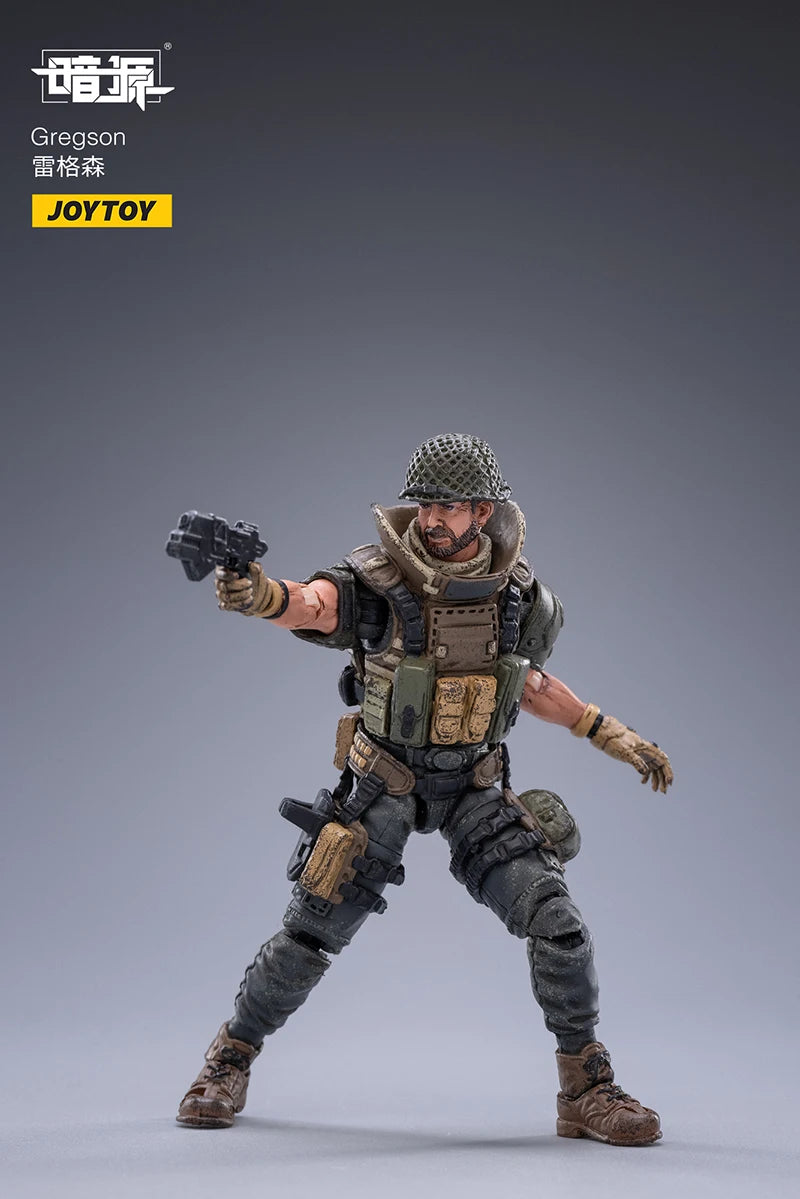 JOYTOY 1/18 Action Figure Dark Source Characters Trio Toy Soldiers Anime Figurines Military Model for Hobby Collection