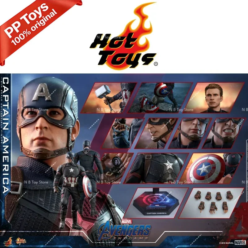 In Stock Genuine HOTTOYS HT MMS536 1/6 Marvel Avengers 4 Captain America 7.0 Action Figure Model Toys