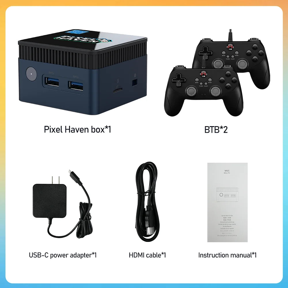 Game Console With 38000+Games Mini PC With N100/Windows 11 Emulators For PS3/PS2/Wii/WiiU/N64/NES/GBA/NDS Plug&Play Game PC