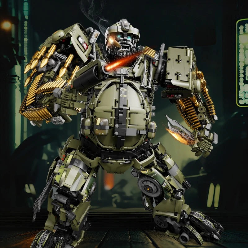 6148PCS Technical Inspector Mecha Building Blocks Creative Hobby Robot Model Collection Bricks Toy Gift For Boy
