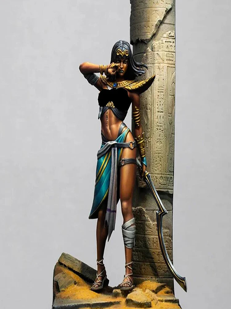 Unassambled   1/24   Amuneth Karnak ancient fantasy woman  soldier     figure  Resin figure miniature model kits Unpainted