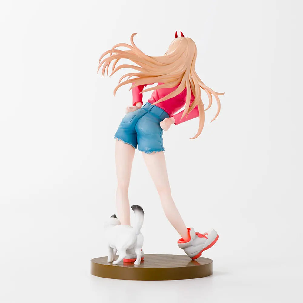 15CM Аниме CHAINSAW MAN Фигура POWER Седнало положение Аниме Модел Играчки Подаръци Колекция Декорация Орнаменти PVC