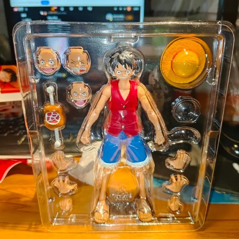 Bandai S.H.Figuarts One Piece Romance Dawn Action Figure Monkey D Luffy Nami Roronoa Zoro Usopp SHF Figure Model Collection Toys