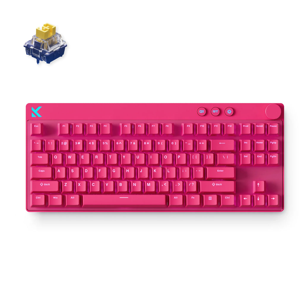MCHOSE Mix 87 Magnetic Switch Gaming Keyboard Hall Effect 0.08ms Ultra-Low Latency 0.001mm Precision Office Wired Keyboard