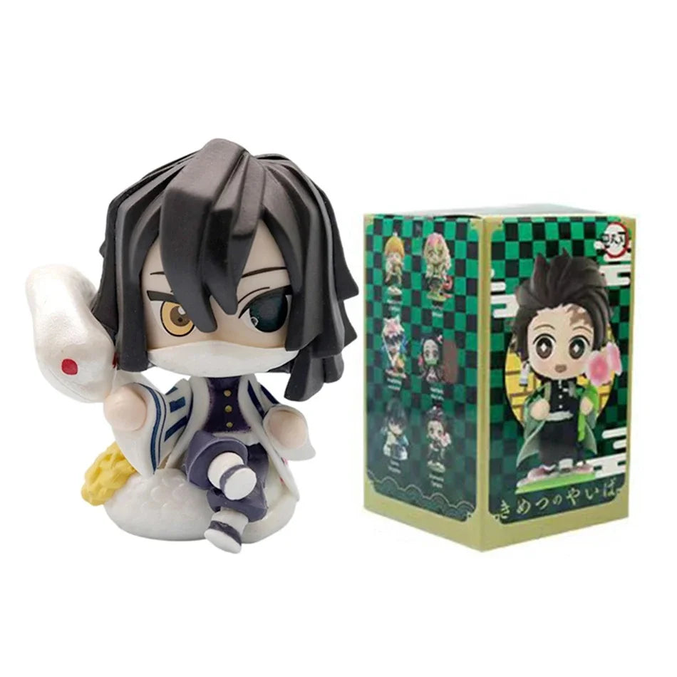 12 Styles Demon Slayer Anime Figure Set Q Version PVC Collectible Model Toy for Kids Adults Anime Fans Gift