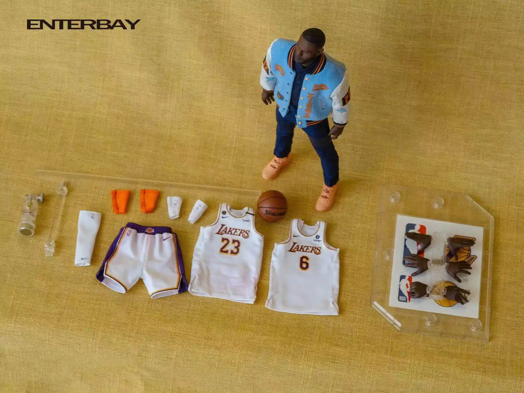 Original 1\9 Basketball Star Lebron James Enterbay Mobile Doll Series Action Figure Model Toys Movable Model Kit Lovers Boy Gift