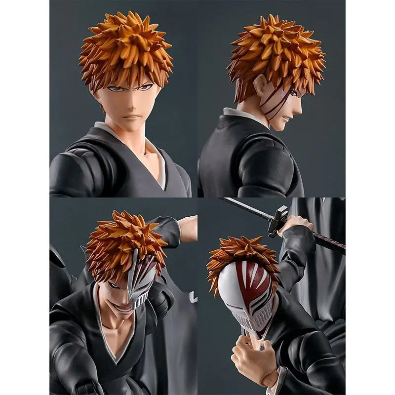 Original BANDAI S.H.Figuarts BLEACH Kurosaki Ichigo GETSUGATENSHO PVC Action Figure Model Genuine Collector Figurine Toy Gift