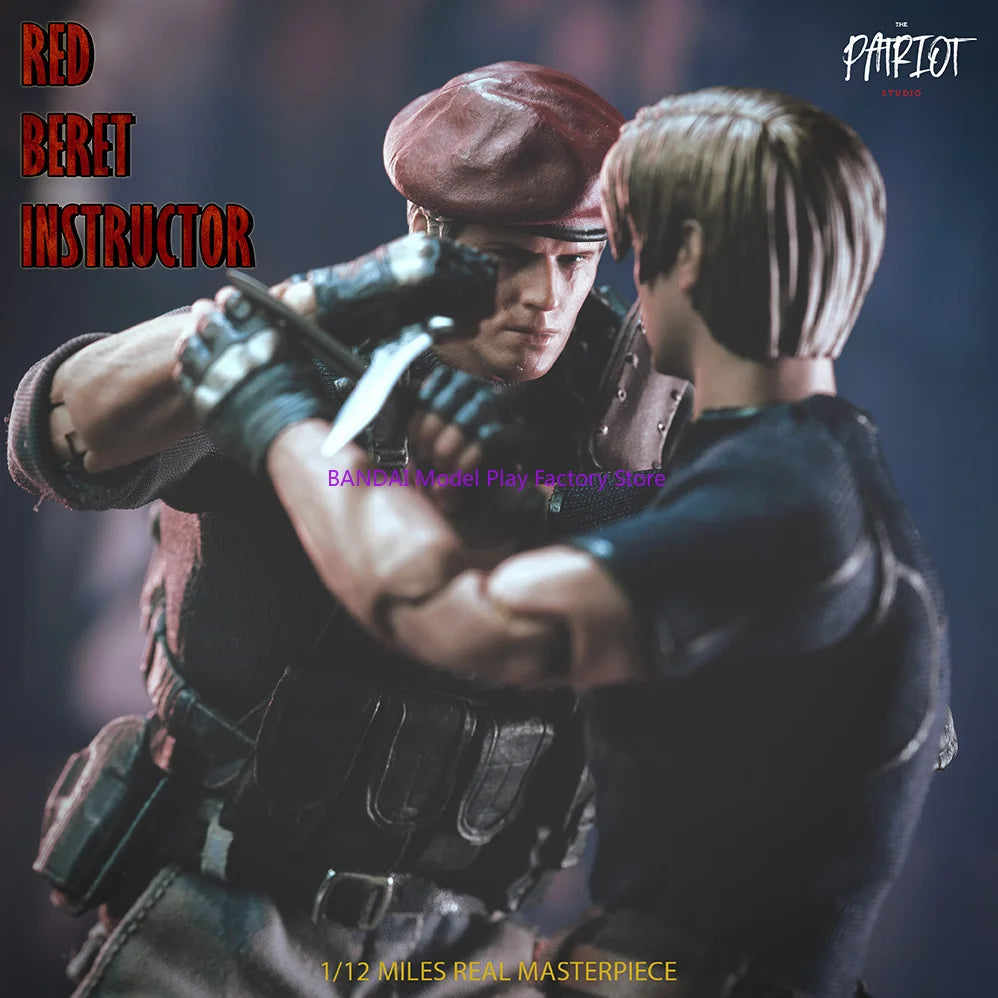 In Stock Patriot Studio 1/12 Scale H.C.F Undercover Red Beret Instructor Jack Crowsa 1.0 Full Set 6in Male Action Figure Model