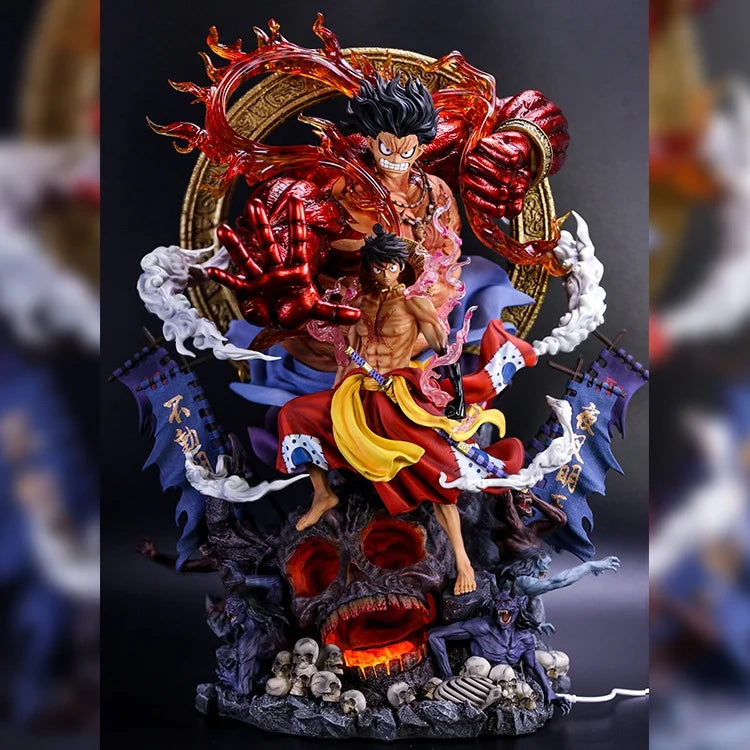 One Piece Fudo King Luffy King of Thieves and the Kingdom of Pirates and the flow of Sakura ghost island Luffy Collectible Model