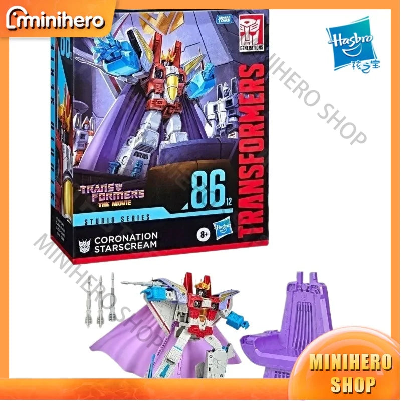 In Stock Original Hasbro Transformers Studio Series SS86-12 Leader Class Coronation Starscream Articulated Action Figure