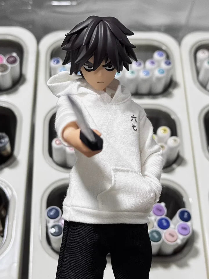In Stock GONG STUDIO Scissor Seven Cloth Gown Action Figure 1/8 Joint Movable Doll Collect Model Desktop Decorat Desk Toy Gifts