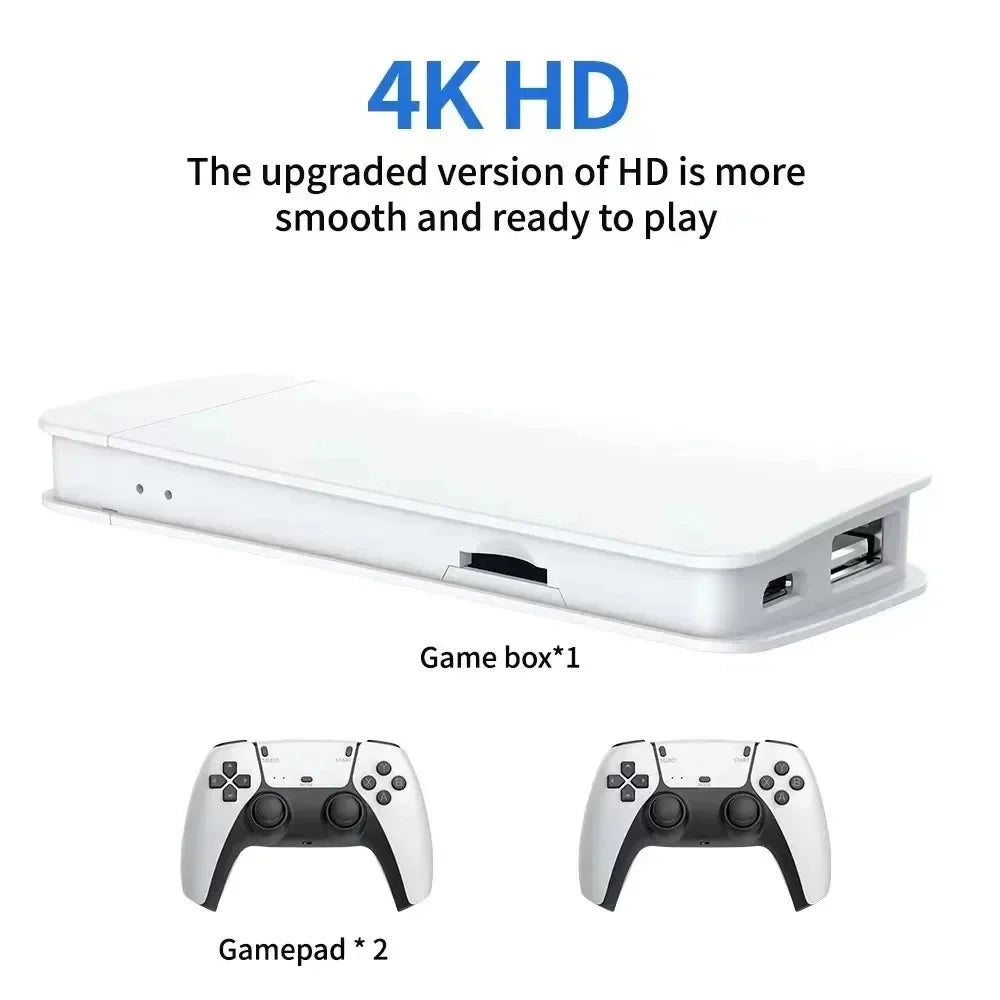M15 Game Stick Mini TV Handheld Game Console 20000+ Retro GameWireless Gamepads Video Game 64G HD Output Two-player for PS1