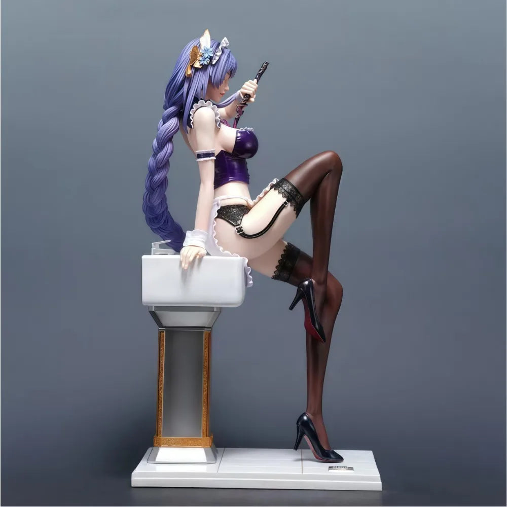 16.34in/41.5cm Anime Genshin Impact Figure Raiden Shogun Action Figures PVC Statue Model Collection Toys Gifts