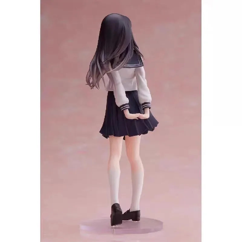 17cm Anime Hyouka Chitanda Eru Jk Uniform Figures Car Computer Case Decoration Model Doll Trendy Toy Gifts Collectible